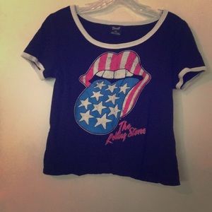Rolling Stones crop top